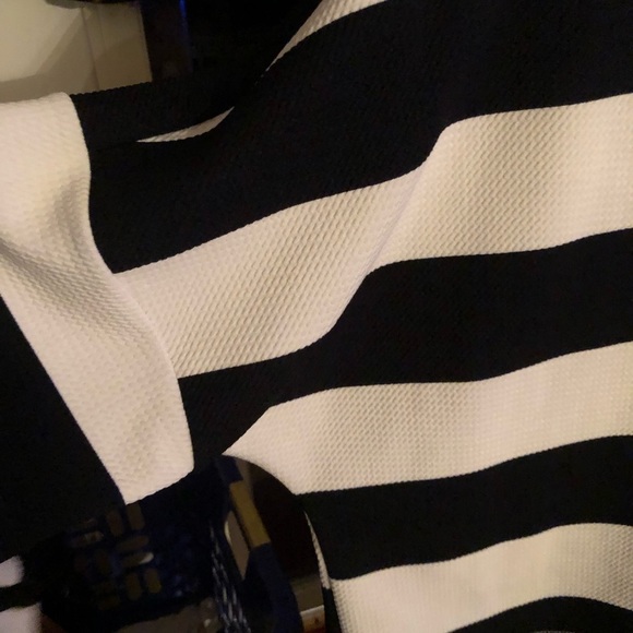 BAR III black & Ivory striped XX-Large long sleeve top layered look - Picture 11 of 16